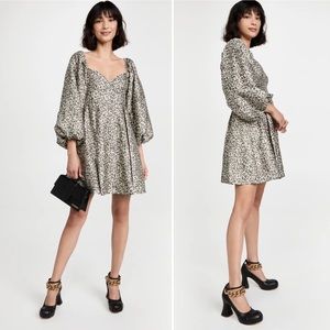Sister Jane Tempo Leopard Jacquard Mini Dress